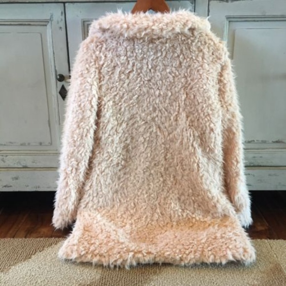 SOLD OUT!  Teddy Bear Cozy Faux Fur Cardigan Coat - Picture 7 of 8